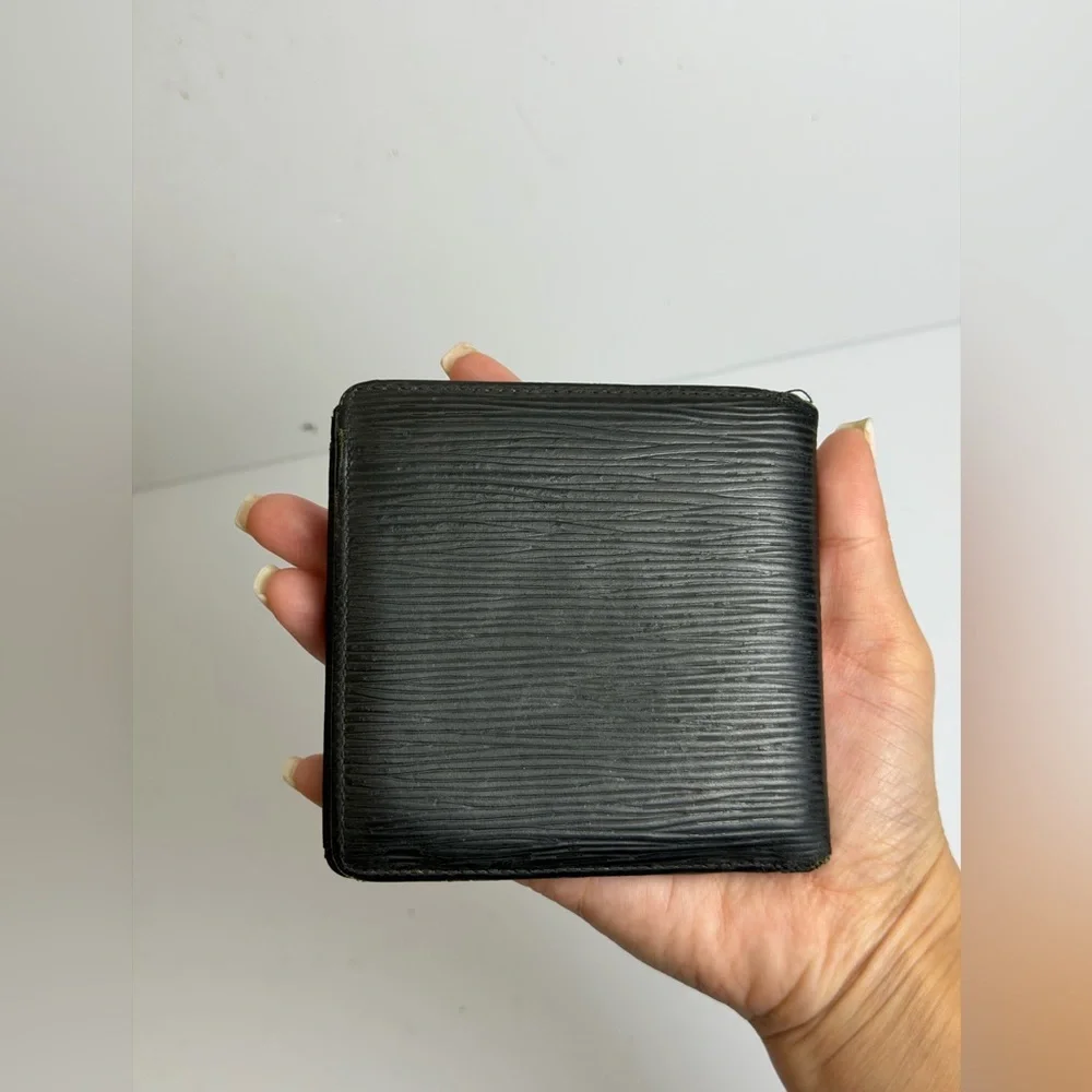 Louis Vuitton Black Epi Leather Bifold Wallet